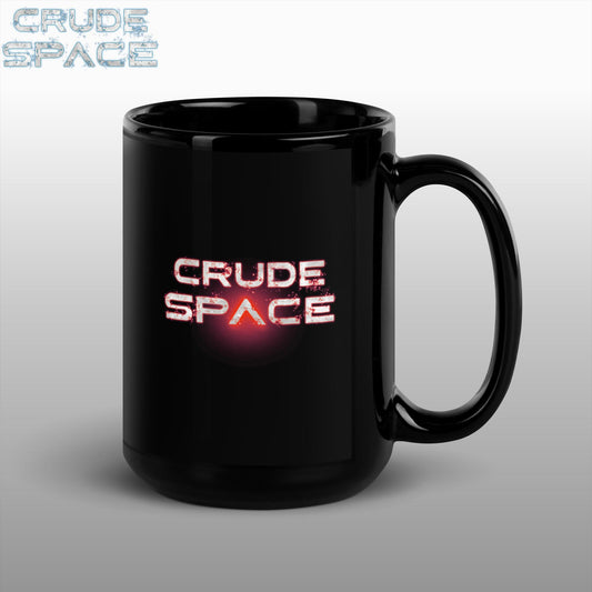 Crude Space 15oz Black Glossy Mug