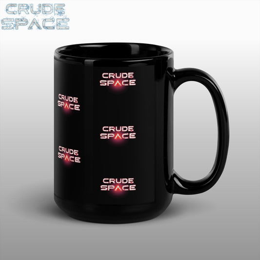 Crude Space Black Gloss Mug